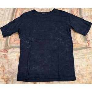 Issey Miyake Mens Garment Dyed T-Shirt Black Crew Neck Short Sleeve Size 5